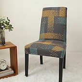 cheap Dining Chair Cover-Arrival Super Fit Stretch Removable Washable Short Dining Chair Protector Cover Seat Slipcover for Hotel Dining Room Ceremony Banquet Wedding Party