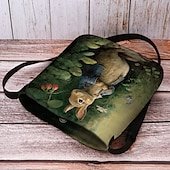 cheap Crossbody Bags-Women&#039;s Easter Bunny Shoulder Bag Crossbody Bag - Vintage Peter Rabbit design, hand-painted watercolor style, adjustable shoulder strap, perfect for Easter celebrations, spring outings and casual wear