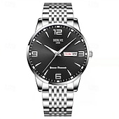 preiswerte Quarz-Uhren-1 Herren Sport Stahlband Uhr Leuchtet Im Dunkeln Kalender Wochenanzeige Licht Luxus All-In-One Legierung Mode Ultra-Dünn Digital Herren Business Uhr