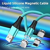 levne Kabely pro mobilní telefony-USB C kabel Bleskový kabel Micro USB kabel USB A na Lightning / micro / USB C 2.4 A Nabíjecí kabel Magnetické Tekutý silikagel Pro iPad Samsung Xiaomi Doplňky k mobilu