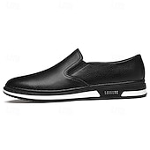 billiga Tillfällig-slip-on sneakers i konstläder för män, avslappnade vita skor med bekväm gummisula, snygga och mångsidiga skor för vardags- och fritidsaktiviteter