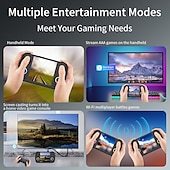 baratos Consoles de Jogos-console de jogos portátil rg cubexx tela 3,95&#039;&#039;ips sistema linux saída de vídeo leitor de e-book wiliwili console multifuncional