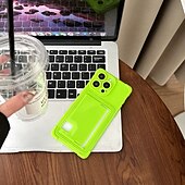 cheap iPhone Cases-Phone Case For iPhone 16 Pro Max Plus iPhone 15 Pro Max Plus iPhone 14 13 12 Pro Max Plus Back Cover Card Slot Shockproof Retro TPU