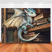 billiga djurgobelänger-Magisk klass Drakhängande Tapestry Väggkonst Stort Tapestry Mural Dekor Fotografik Bakgrund Filt Gardin Hem Sovrum Vardagsrum Dekoration