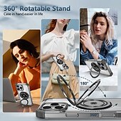 abordables Carcasas iPhone-teléfono Funda Para iPhone 16 Pro Max Plus iPhone 15 Pro Max Plus iPhone 14 13 12 Pro Max Plus Funda Trasera con Soporte Magnética Antigolpes Retro ordenador personal