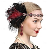 billige Tilbehør og mer-De livlige 20-årene 1920-tallet Hatter Den store Gatsby Charleston Dame Nytt År Maskerade Fest Utdrikningslag Voksne Hatt