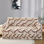 baratos Cobertura de Sofa-1 peça capa de sofá elástica com saia capa de sofá impressa protetor de móveis para quarto sala de estar decoração de casa