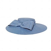 cheap Party Hats-Elegant Sweet Flax Hats with Bowknot / Party / Evening Headpiece/ Office &amp; Career / Graduation / Congratulations / Anniversary / Back To School / Outdoor / Carnival Hats Race Day Dress