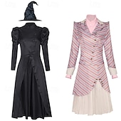 abordables Déguisements pour femmes-Sorcière Glinda Robe Costume de cosplay Tenues Nuit de Walpurgis Cosplay Cosplay de Film for Femmes Adulte Carnaval Mascarade Mardi Gras Performance Soirée Scène