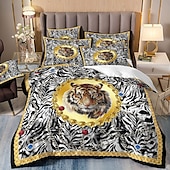 halpa Pussilakanasetit-Duvet-vuodepeite Boho Paisley-taidekuvio peitepeitepeite pehmeä 3-osainen ylellinen polyesteri vuodevaatesetti kodin sisustukseen lahjaksi