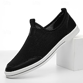economico Slip-ons e mocassini da uomo-scarpe da ginnastica slip-on da uomo in mesh traspirante – scarpe da passeggio casual leggere con design arioso per l&#039;estate, i viaggi e l&#039;uso quotidiano