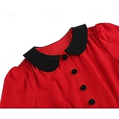 billige Kjoler-Retro / vintage 1950-tallet Cocktail Kjole Kjoler A-linje Kostyme Dame Karneval Nytt År Maskerade Fritid / hverdag Utdrikningslag Voksne Kjole