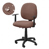 economico Copertura per sedia-2 pezzi/set coprisedia da ufficio in jacquard resistente all&#039;acqua - elasticizzato, sfoderabile &amp;lavabile