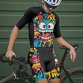 Недорогие Комплекты мужской одежды-Муж. Велокофты и велошорты Мультипликация С короткими рукавами Велоспорт Наборы одежды с 3 задними карманами Горные велосипеды Шоссейные велосипеды