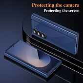 Χαμηλού Κόστους Samsung Θήκη-τηλέφωνο tok Για Samsung Galaxy Z Διπλώστε 6 Z Fold 5 Z Fold 4 Z Fold 3 Πίσω Κάλυμμα με βάση στήριξης Ανθεκτική σε πτώσεις Ρετρό PC