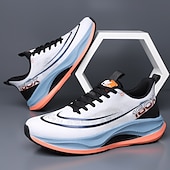 preiswerte Sneaker für Herren-weiß-blaue sportliche Lauf-Sneaker für Herren mit leichtem Design und gepolsterter Sohle – atmungsaktive Sportschuhe für einen aktiven Lebensstil und Fitness