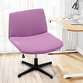 ieftine Futon Sofa Cover-Huse pentru scaun fără brațe, huse moale pentru scaun de birou, rezistente la zgârieturi de pisică