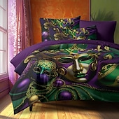 abordables 100% Coton-housses de couette carnaval le design vibrant et festif ajoute de la couleur et de l&#039;énergie à votre chambre tissu doux et confortable pour une nuit de sommeil douillette