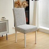 abordables Cubierta de sillón y silla sin brazo-Fundas para sillas de comedor de forro polar: elásticas y extraíbles &amp;lavable