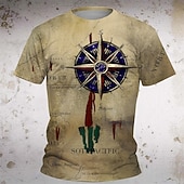 tanie Wizja 3D i geometria chłopca-Dla chłopców 3D Graficzny Podkoszulek T-shirt Krótki rękaw Lato Wiosna Moda Podstawowy Dzieci 4-12 lat Półgolf Na zewnątrz Codzienny Regularny