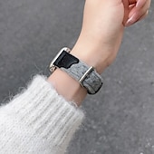 abordables correas de reloj de manzana-Bucle en Solo Loop Compatible con Apple Watch Correa 38mm 40mm 41mm 42mm 44mm 45mm 49mm Bonito Ajustable Cuero Sintético correa de repuesto para iwatch Ultra 2 Series 9 8 7 SE 6 5 4 3 2 1