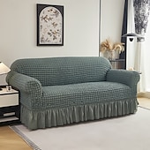 cheap Sofa Cover-Elastic Jacquard Fabric Sofa Cover Stretch Couch Cover Sectional L Shape Sofa Slipcover Corner Case for Living Room 1/2/3/4 Seat