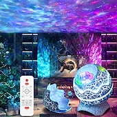 tanie Lampy projektora i projektory laserowe-projektor gwiazda projektor galaxy do sypialni pilot zdalnego sterowania&amp;amp; Głośnik bluetooth z białym szumem 14 kolorów led lampki nocne do kina domowego na świąteczny prezent!