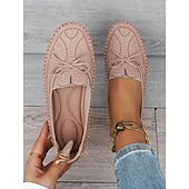 ieftine Mocasini de Damă-mocasini mocasini pentru femei – pantofi moi cu detaliu fundita si design cu strasuri, ideali pentru confort casual si plimbari primavara/vara