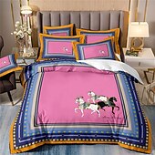 halpa Pussilakanasetit-Duvet-vuodepeite Boho Paisley-taidekuvio peitepeitepeite pehmeä 3-osainen ylellinen polyesteri vuodevaatesetti kodin sisustukseen lahjaksi