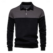 economico Felpe e Sweatshirt Elite da Uomo-Per uomo Felpa Polo Giallo Verde militare Rosso Blu Verde Bavero Blocco di colori Casuale Quotidiano Sportivo Casual Primavera &amp; Autunno Abbigliamento Felpe con cappuccio Felpe Manica Lunga