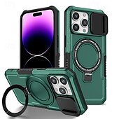 levne Pouzdra pro iPhone-telefon Carcasă Pro iPhone 16 Pro Max Plus iPhone 15 Pro Max Plus iPhone 14 13 12 11 Pro Max Plus Zadní kryt se stojánkem Magnetické Podpora bezdrátového nabíjení Retro PC
