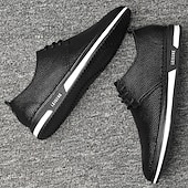 economico Casuale-scarpe da ginnastica casual stringate in similpelle bianca da uomo, comode scarpe antiscivolo con suola in gomma, ideali per l&#039;uso quotidiano e per il tempo libero