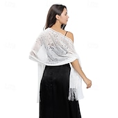 preiswerte Wraps für Hochzeitsgäste-Spitzenblumenschal Braut Hochzeitskleid Abendkleid Cheongsam Tanzparty Bankettschal