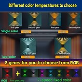 economico Applique per esterni-1/2 pz. luce solare da parete su e giù, lampada da parete esterna solare impermeabile IP65, luce solare per recinzione, cortile, giardino, garage, piscina, illuminazione per terrazza, decorazione