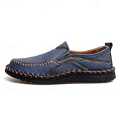 preiswerte Herrenpantoletten &amp; -slipper-Freizeit-Schlupfschuhe aus Kunstleder für Herren mit Steppnähten – bequemes, atmungsaktives Alltagsschuhwerk für Outdoor- und Freizeitaktivitäten