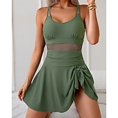 levne Surfovací tankiny a bikiny-Dámské Plavky Vázáno Plavky Jednobarevné Plavky Černá Fialová Prodyšné Rychleschnoucí Lehká váha Bez rukávů - Plavání Surfování Plážové Léto Jaro