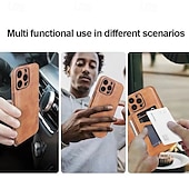 お買い得  iPhone用ケース-アイフォン 16 プロ マックス プラス アイフォン 15 プロ マックス プラス アイフォン 14 13 12 11 プロ マックス プラス バックカバー スタンドホルダー カードスロット ショックプルーフ レトロ TPU