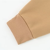 economico felpe con cappuccio da uomo di base-Per uomo Felpa con cappuccio Nero Vino Blu marino Cachi Grigio Con cappuccio Color Block Collage Tasche Sportivo Giornaliero Per eventi Poliestere Streetwear Essenziale Informale Autunno Inverno