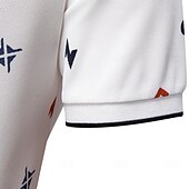 Недорогие Мужской Элитный Поло-Men's Polo Knit Polo Sweater Formal Work Turndown Short Sleeve Letter &amp; Number Buttons Summer White Green Beige Polo