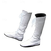 cheap Medieval-Vintage Medieval Renaissance Flat Jazz Boots Ren Faire Pirate Viking Ranger Archery Men&#039;s Women&#039;s Unisex Halloween Carnival Party Casual Daily LARP Adults&#039; Shoes All Seasons