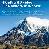 abordables Cámara y fotografía-Cámara de vídeo digital compacta de bolsillo para cine, con enfoque automático, 64 MP, 4K, detección de rostros, zoom de 18x de 2,4 pulgadas, batería recargable de 650 mAh