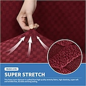 cheap Sofa Cover-Jacquard Futon Cover Stretch Armless Futon Sofa Cover Soft Futon Slipcover with Elastic Bottom Thick Sofa Bed Furniture Protector Covers for Washable Futon