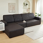 billige Sofa trekk-pu skinnsofa sofa pute slipcover vanntett elastisk sofatrekk loveseat sofa møbelbeskytter for stue
