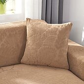 billige Trender innen puter-Chenille-blad quiltet putetrekk med bølget kant supermyke firkantede dekorative putetrekk sofa sofa stue