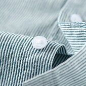 cheap Men&#039;s Elite Shirts-Men&#039;s Oxford Shirt Light Khaki Light Green Light Grey Long Sleeve Striped Button Down Collar School Wedding Buttons Clothing Apparel Neutral Fashion Daily