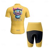 Недорогие Комплекты мужской одежды-Муж. Велокофты и велошорты Мультипликация С короткими рукавами Велоспорт Наборы одежды с 3 задними карманами Горные велосипеды Шоссейные велосипеды