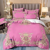 halpa Pussilakanasetit-Duvet-vuodepeite Boho Paisley-taidekuvio peitepeitepeite pehmeä 3-osainen ylellinen polyesteri vuodevaatesetti kodin sisustukseen lahjaksi