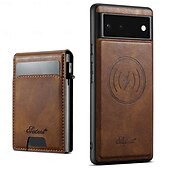 abordables Coques autres téléphones-téléphone Coque Pour Google Pixel 9 Pro Pixel 9 Pro XL Pixel 8 Pro Pixel 8 Pixel 9 Pixel 7 Pixel 7 Pro Pixel 6 Pixel 6 Pro Coque Arriere Avec Support Magnétique Fente pour carte Rétro TPU PC