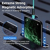 levne Kabely pro mobilní telefony-USB C kabel Bleskový kabel Micro USB kabel USB A na Lightning / micro / USB C 2.4 A Nabíjecí kabel Magnetické Tekutý silikagel Pro iPad Samsung Xiaomi Doplňky k mobilu