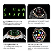 preiswerte Smartwatch-696 HK98 Smartwatch Fitness Tracker EKG PPG Bluetooth-Anruf Erinnerung Android iOS IP67 48mm 1.43&quot;
